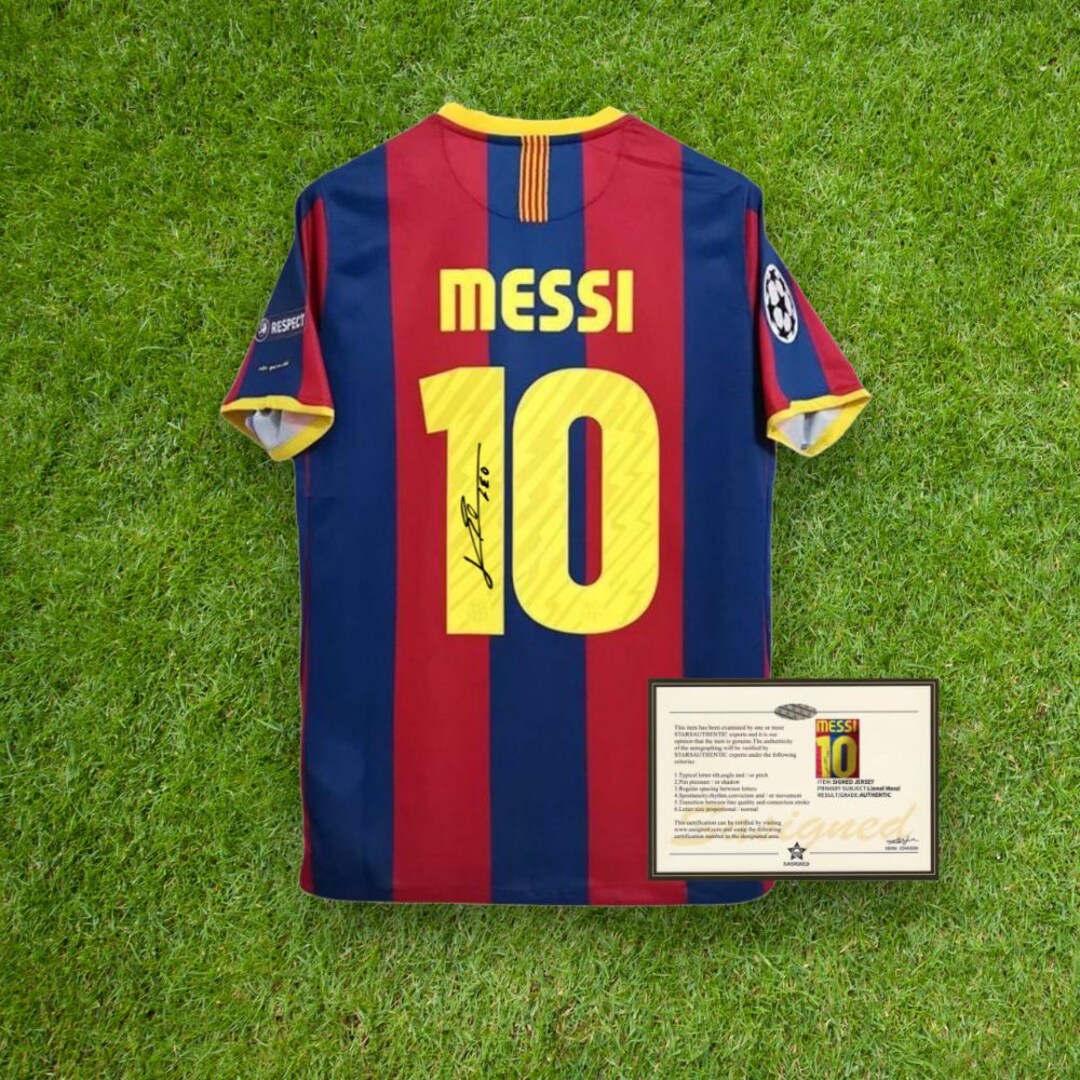 Lionel Messi FC Barcelona 2010-11 Signed Shirt + Certificate (see Lionel Messi FC Barcelona 2010-11 Signed Shirt + Certificate (see