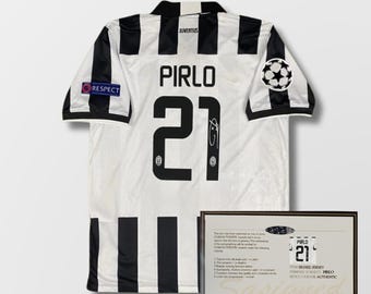 Andres Pirlo SIGNED Juventus 14/15 Home Jersey/shirt - COA - 2015