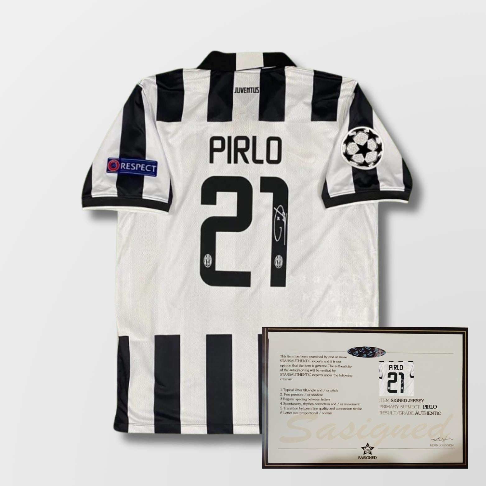 Andrea Pirlo Juventus 2014/15 Signed Shirt + Certificate (see