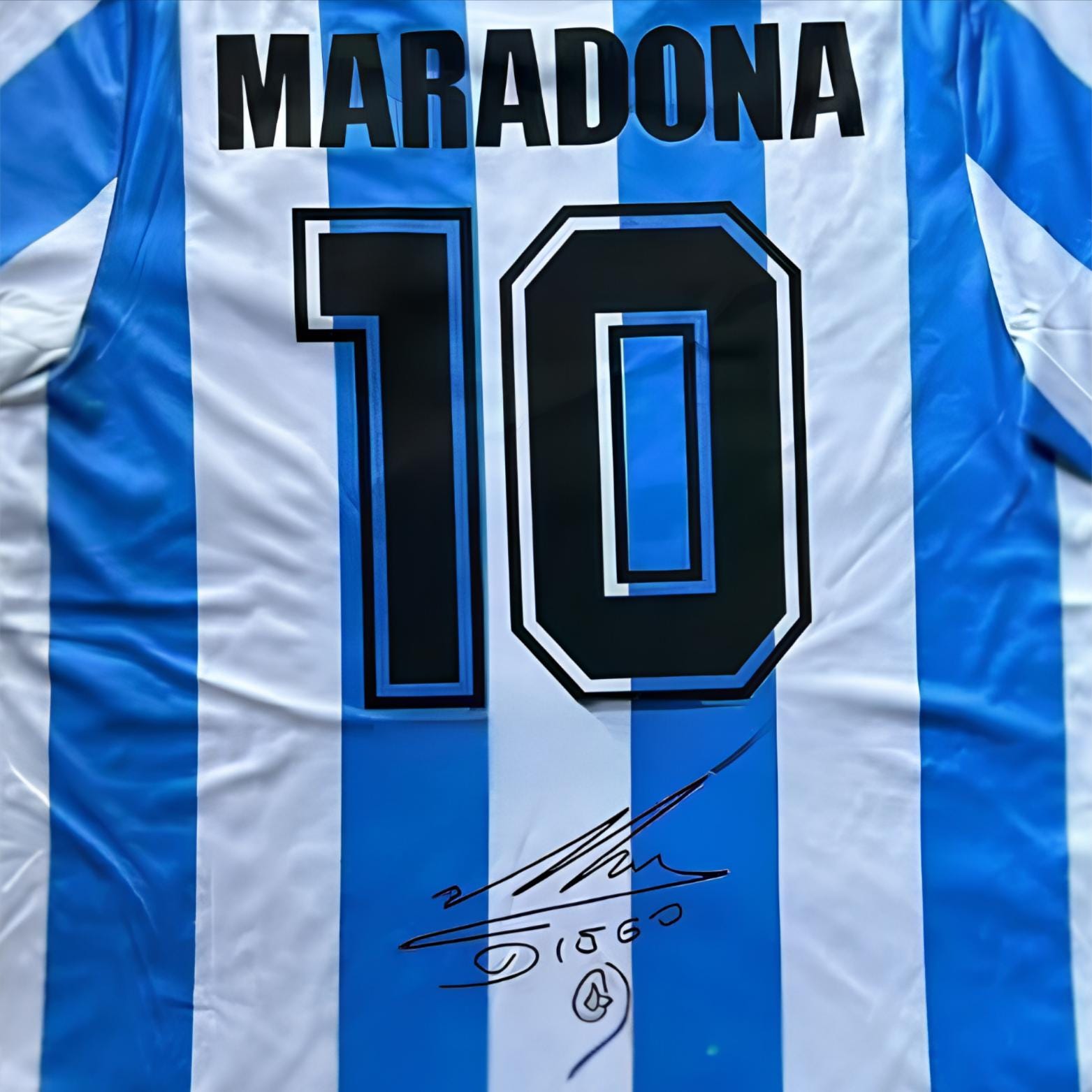 Maradona Argentina 1986 World Cup Signed Shirt + Certificate (see