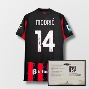 Luka Modric AC Milan 2025/26 Signed Shirt + Certificate (see