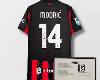 サイン入り ルカ・モドリッチ ACミラン ルカ・モドリッチ 直筆サイン入りサッカーカード - Etsy 日本