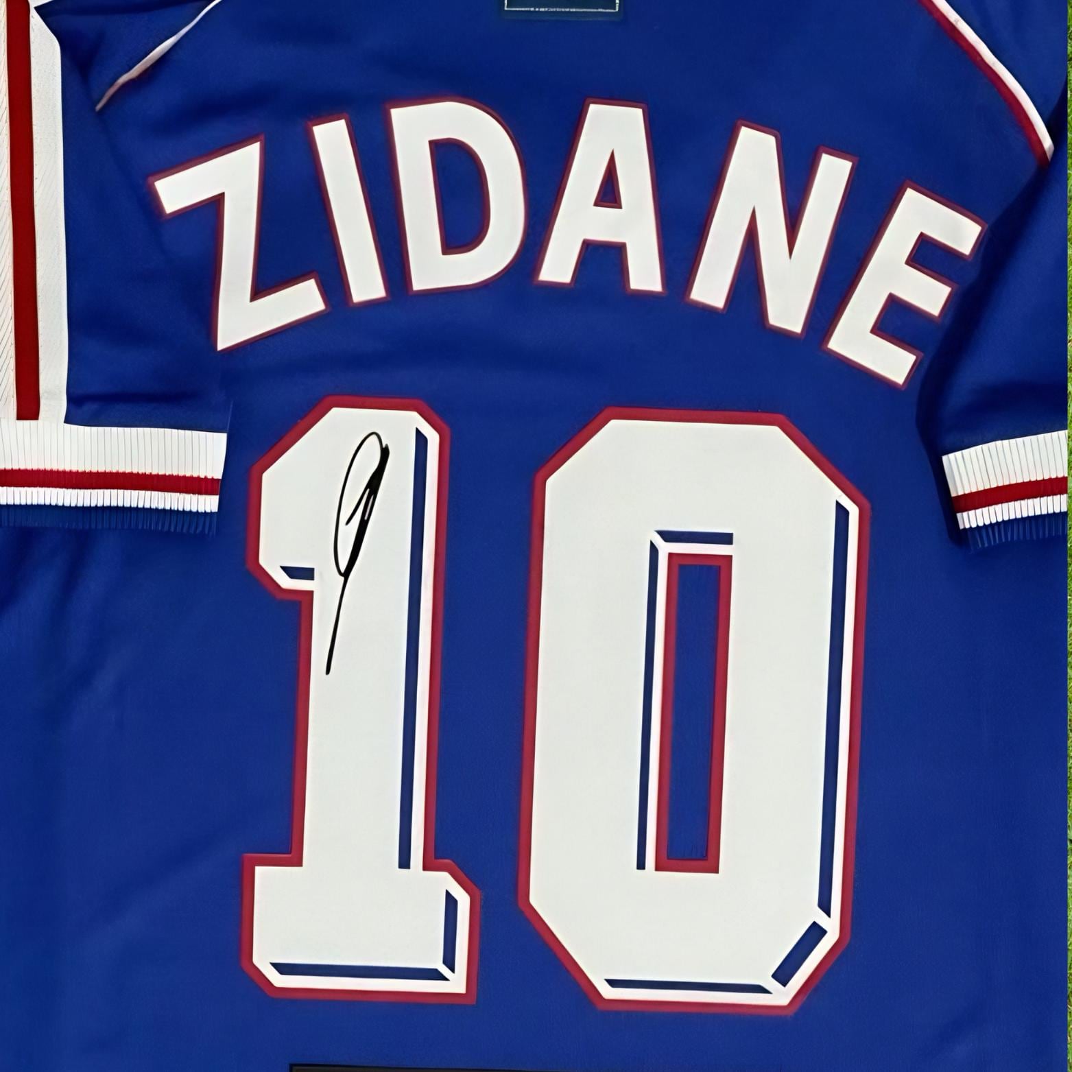 Zinedine Zidane France 1998 World Cup Signed Shirt + Certificate