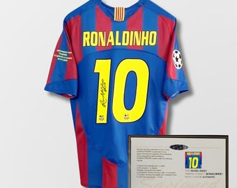 Ronaldinho FC Barcelona 2005/06 Signed Shirt + Certificate (see