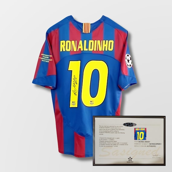 Ronaldinho FC Barcelona 2005/06 Signed Shirt + Certificate (see