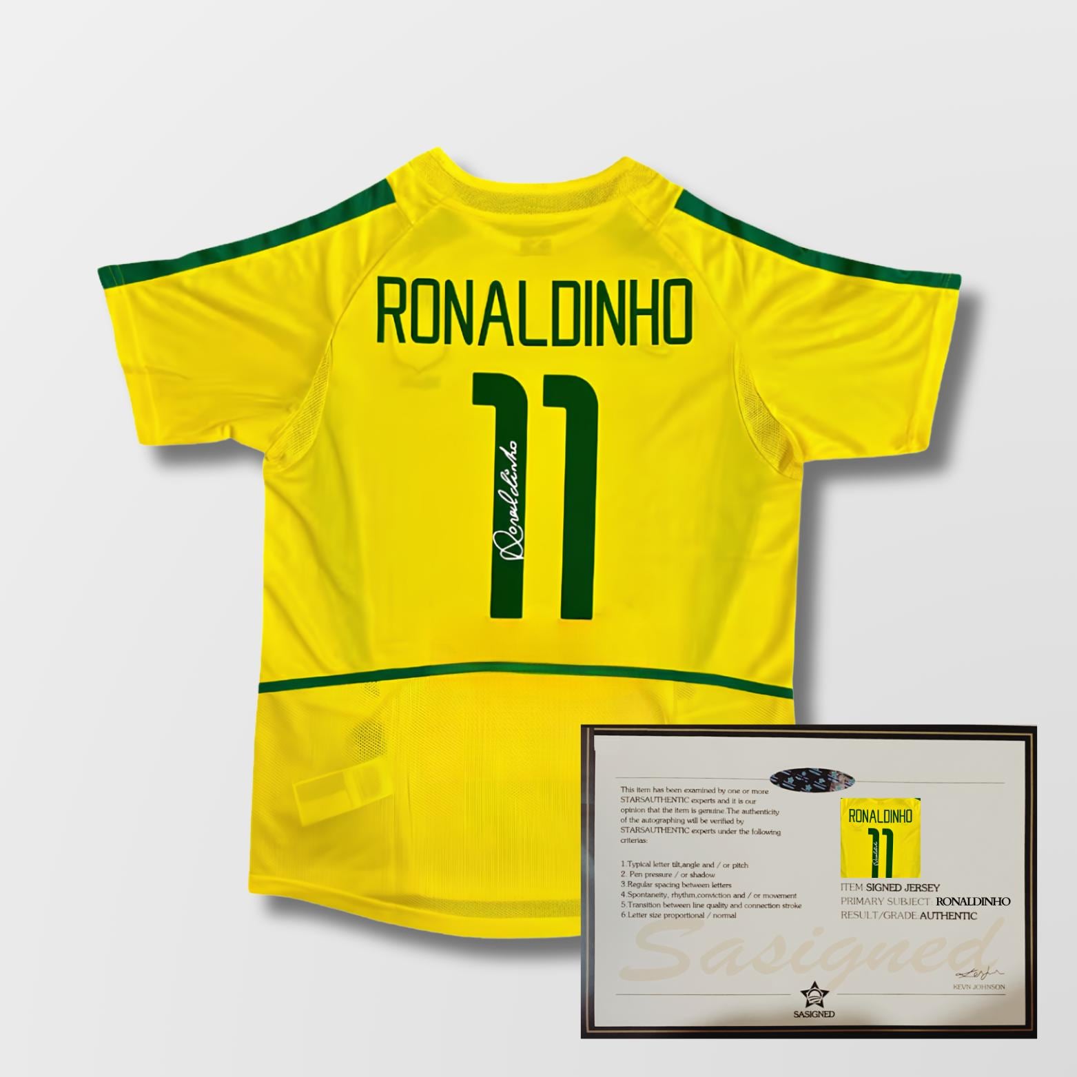 2002 Ronaldinho Brazil Jersey - Etsy Canada