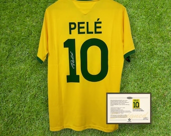 Pelé Brazil 1970 Signed Shirt + Certificate (See Description)