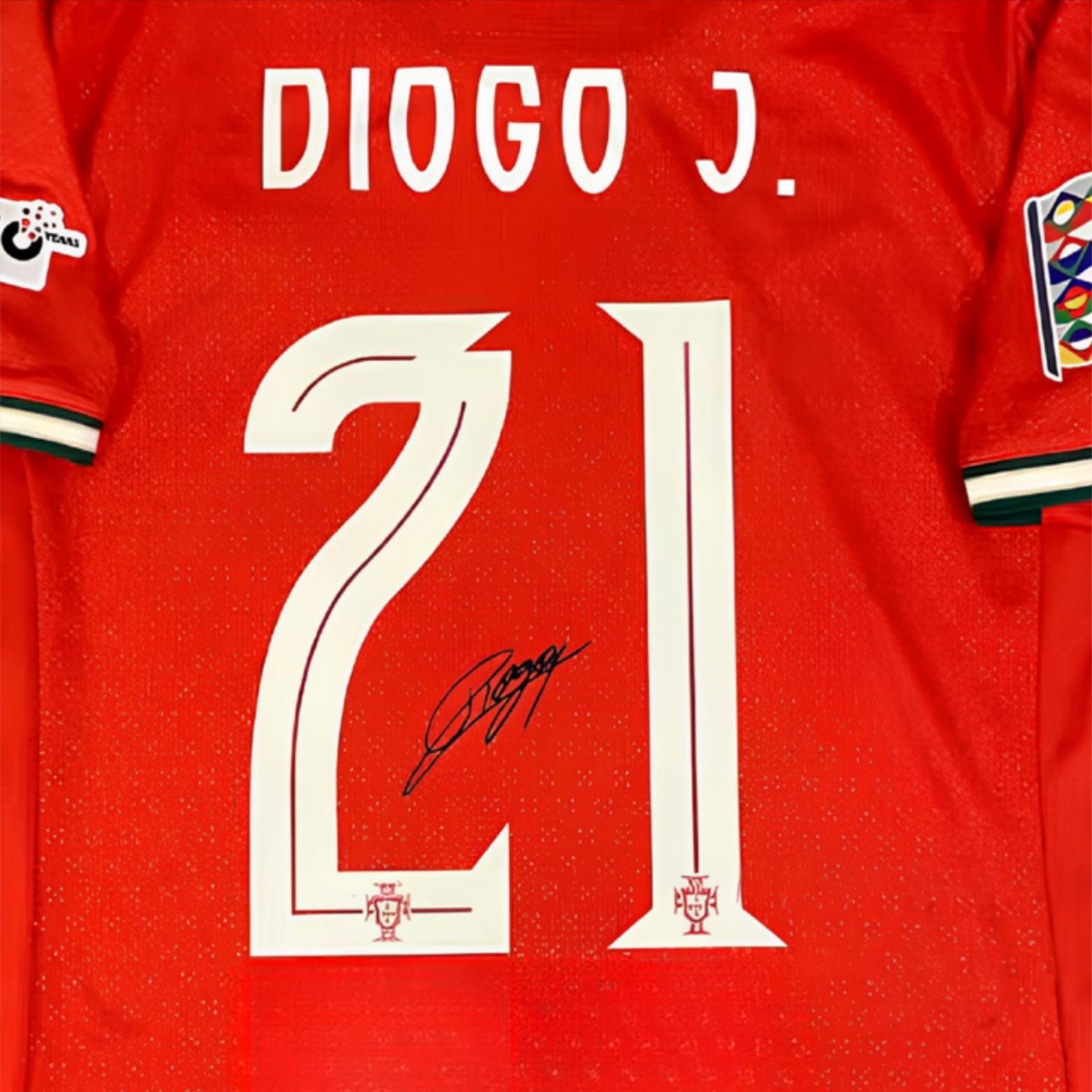 Diogo Jota Portugal 2025 Signed Shirt + Certificate (see