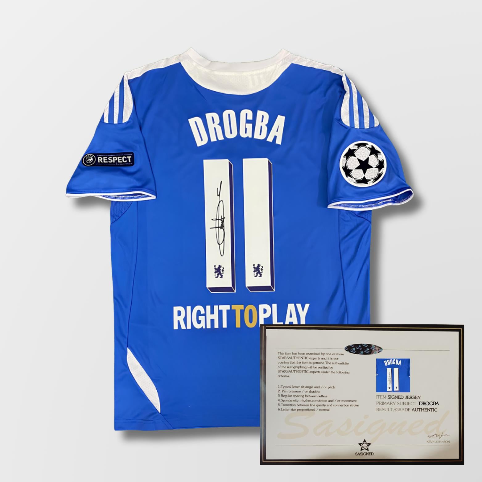 Didier Drogba Chelsea 2011/12 Signed Shirt + Certificate (see