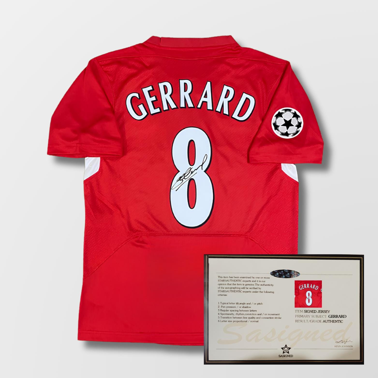 Steven Gerrard Liverpool 2004/05 Signed Shirt + Certificate (see