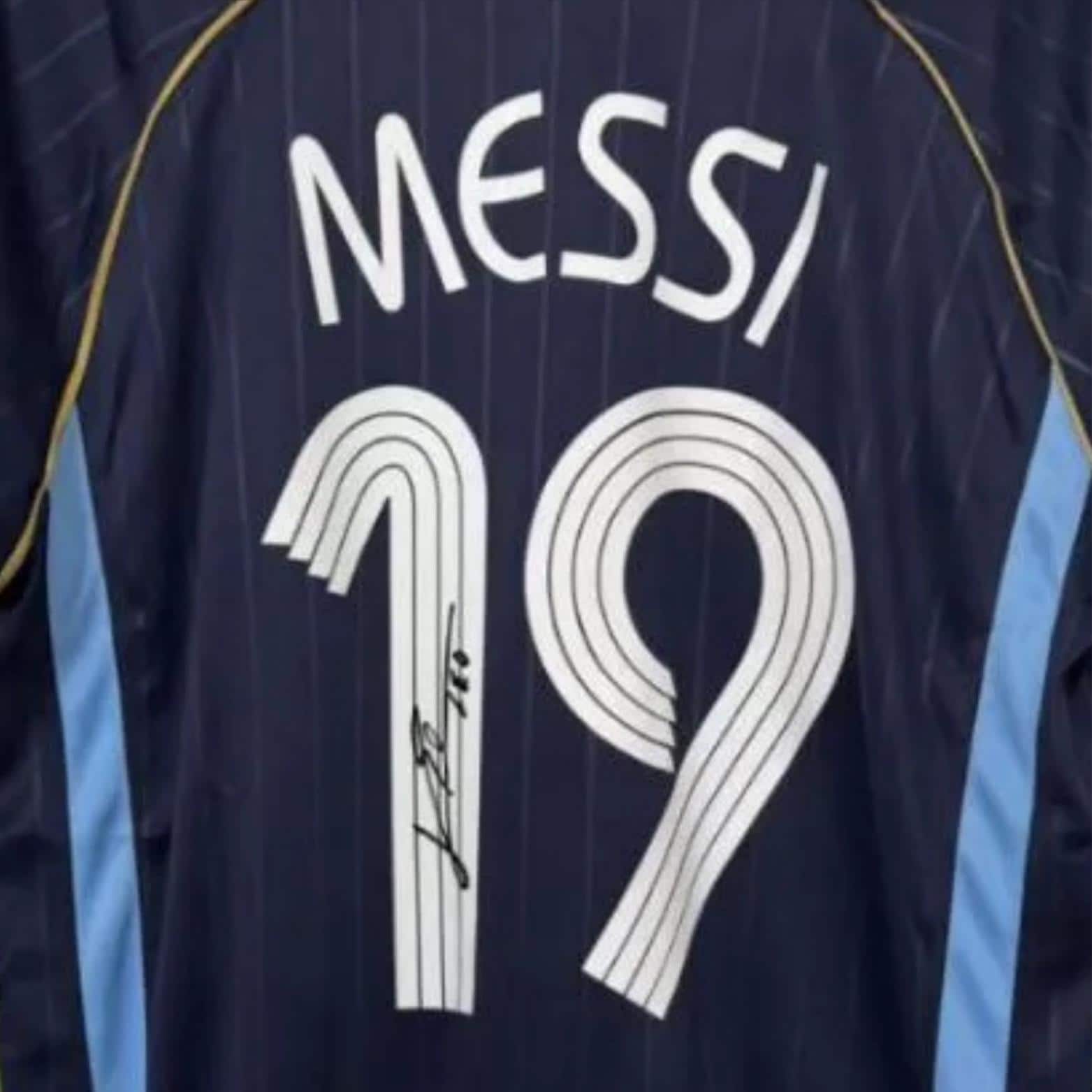 Lionel Messi Argentina 2006 World Cup Signed Shirt + Certificate