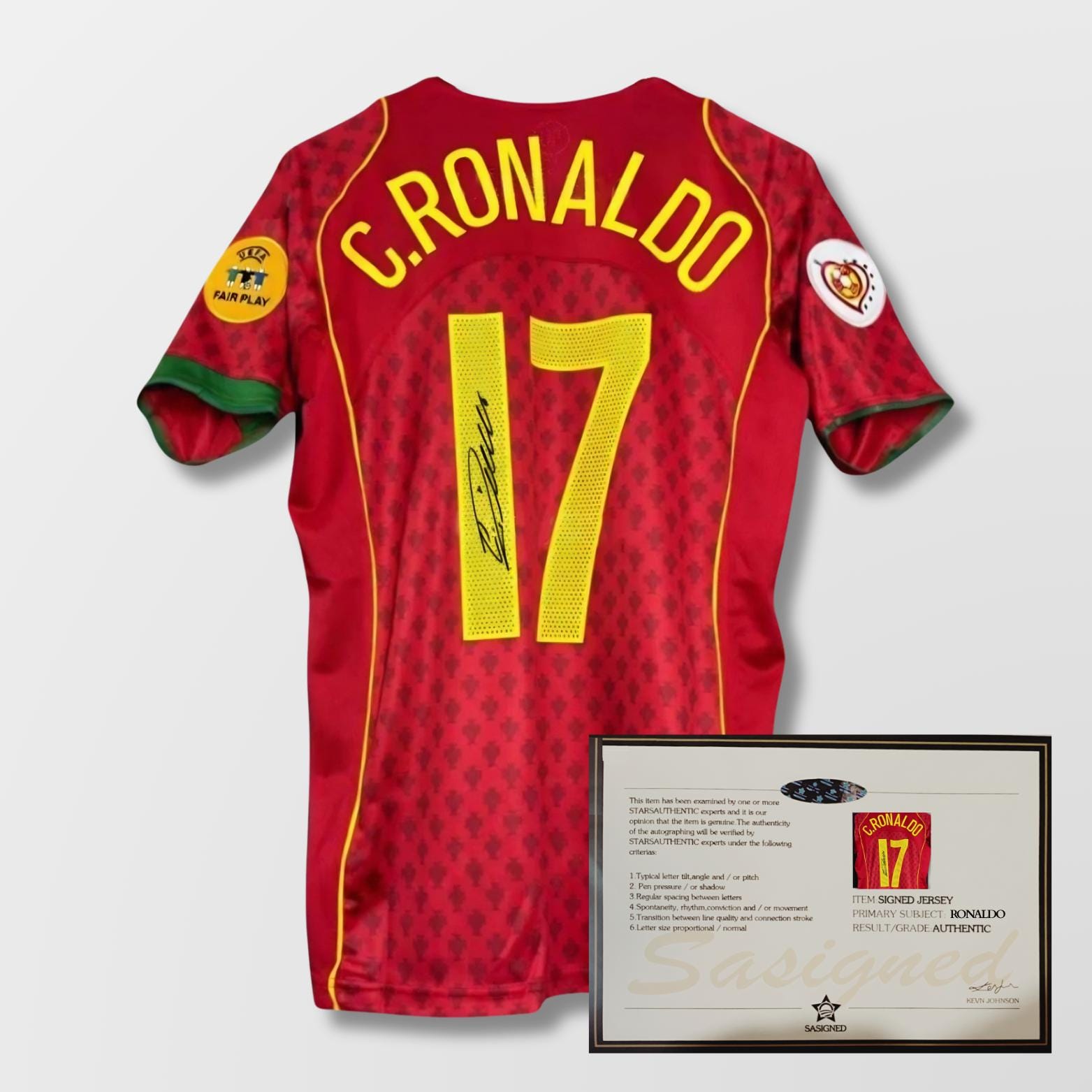 クリスティアーノ ロナウド ポルトガル代表 17 ユニホーム ユーロ2004 Portugal 2004 ronaldo - Etsy 日本