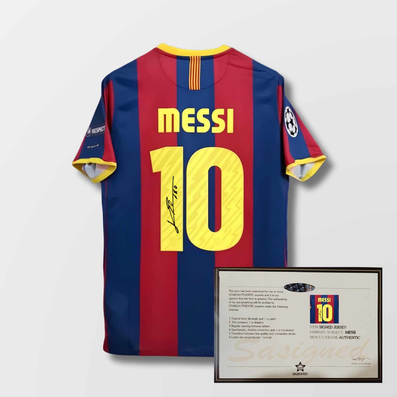 Lionel Messi FC Barcelona 2010-11 Signed Shirt + Certificate (see