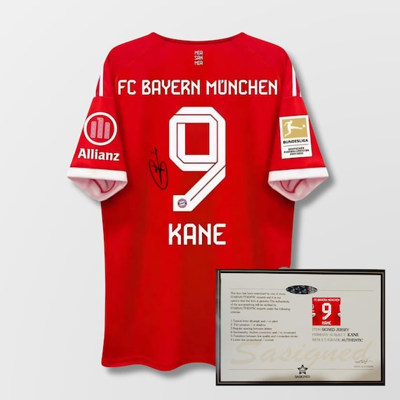 サネ・ライマー・パヴァール　バイエルンサイン入りユニフォーム　FC Bayern Harry Kane FC Bayern 2025/26 Signed Shirt + Certificate (see