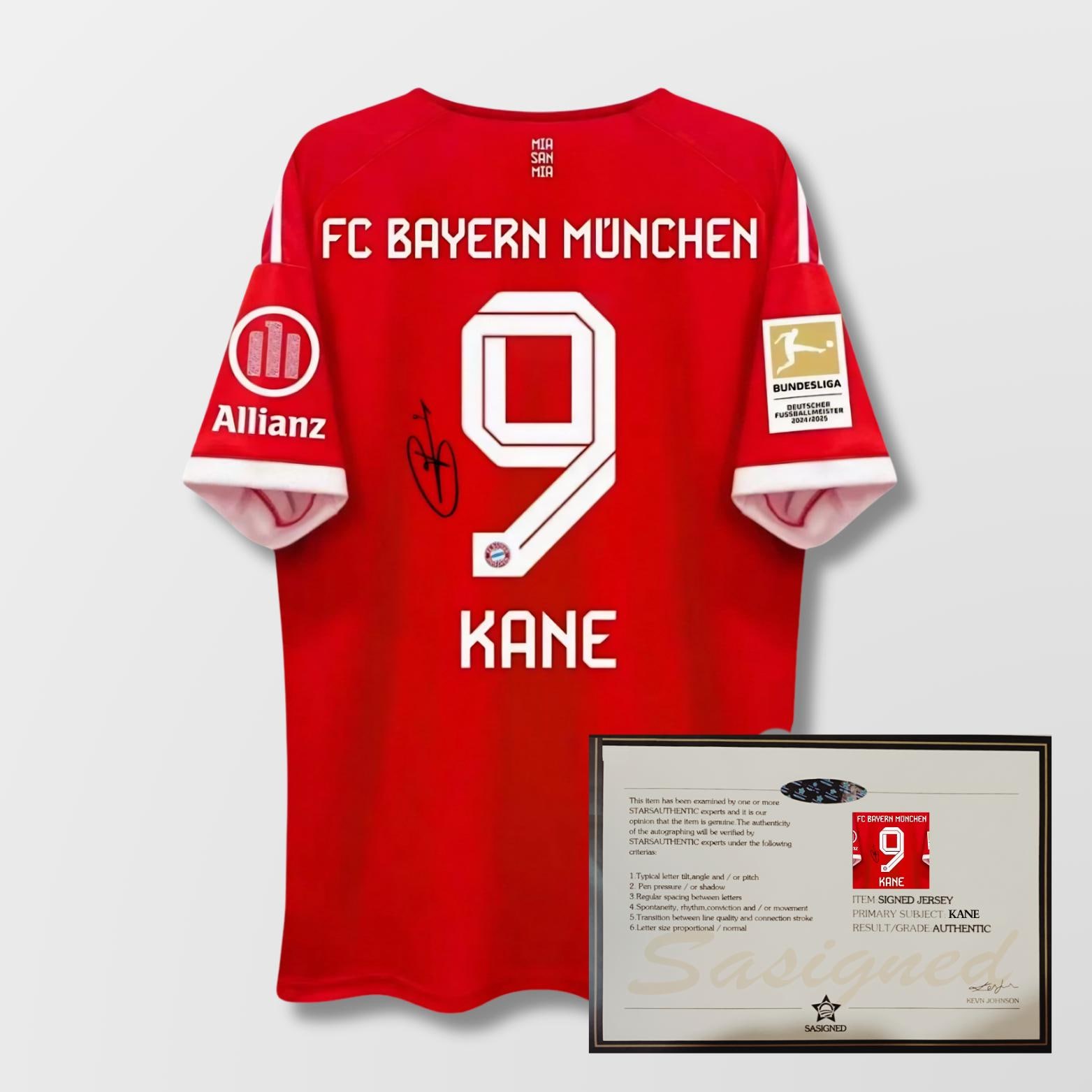 Harry Kane FC Bayern 2025/26 Signed Shirt + Certificate (see