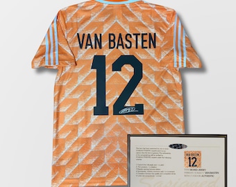 Marco Van Basten Netherlands 1988 Signed Shirt + Certificate (see