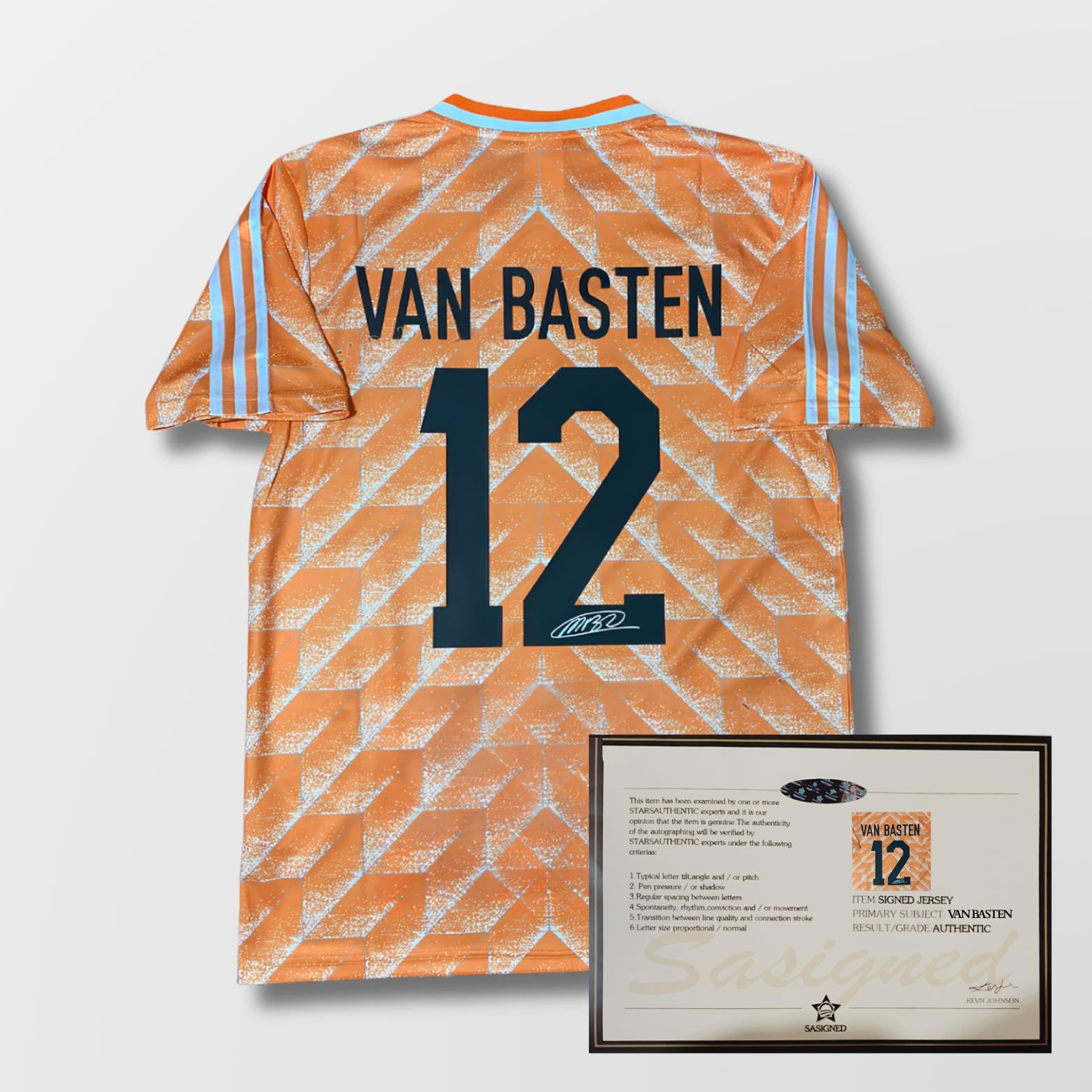 Marco Van Basten Netherlands 1988 Signed Shirt + Certificate (see