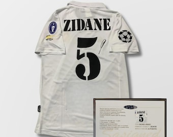 Zinedine Zidane Real Madrid 2002 Signed Shirt + Certificate (see