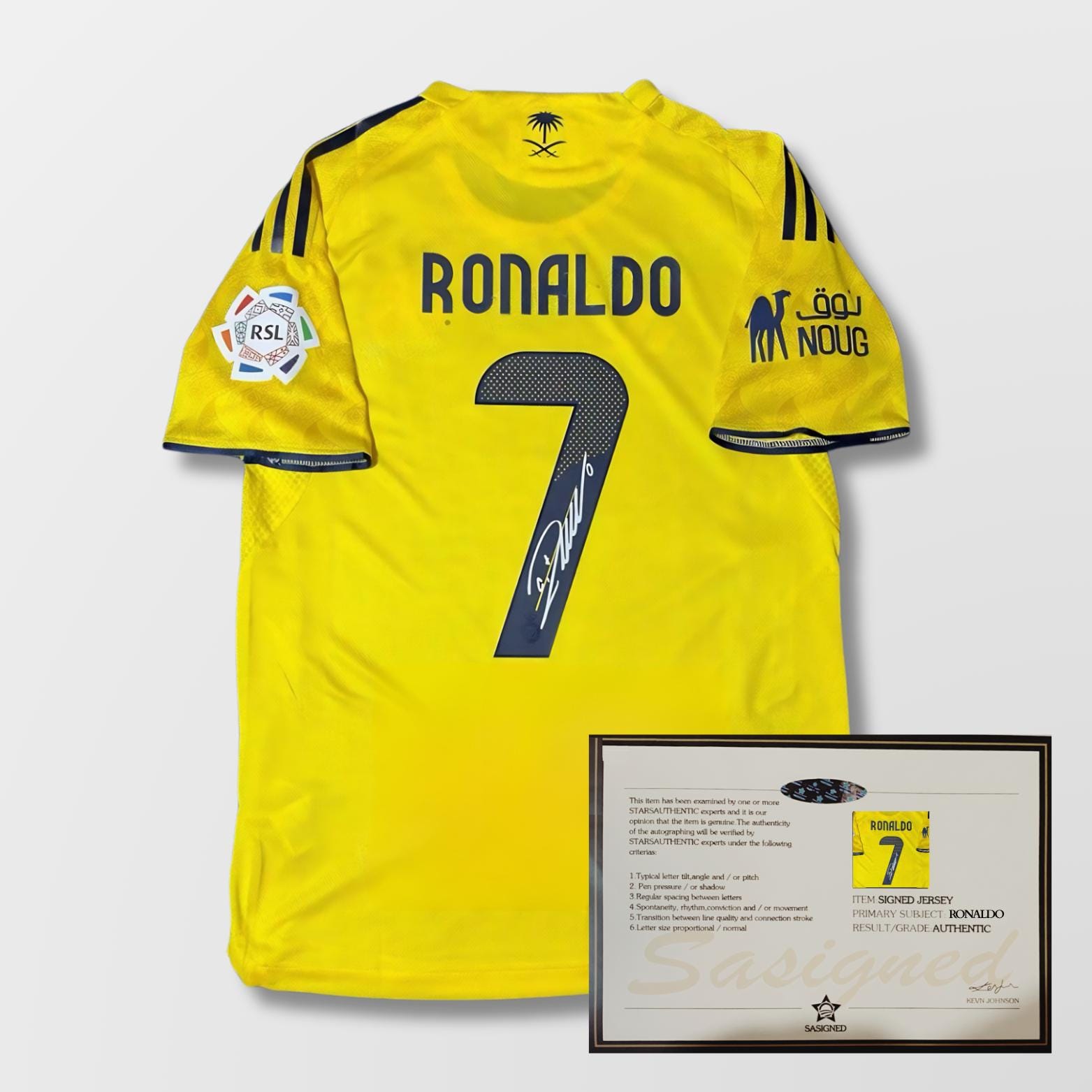 Cristiano Ronaldo 2025/26 Al Nassr Signed Shirt + Certificate (see