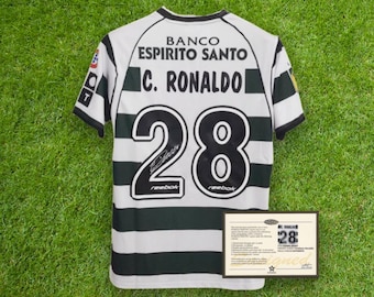 Signed Cristiano Ronaldo Sporting Lisbon 02/03 Shirt - Etsy