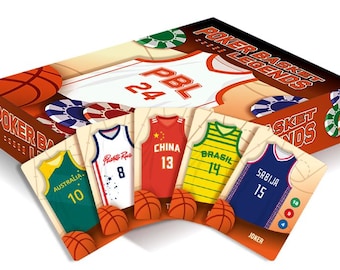 POKER BASKET LEGENDS | Basketball Card Game | Ideal Gift for Children and Adults