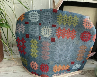Welsh Tapestry Multi Blues Tea Cosy 4cup tea pot
