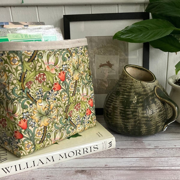 Storage Basket  Oilcloth William Morris Golden Lily Ex-Large