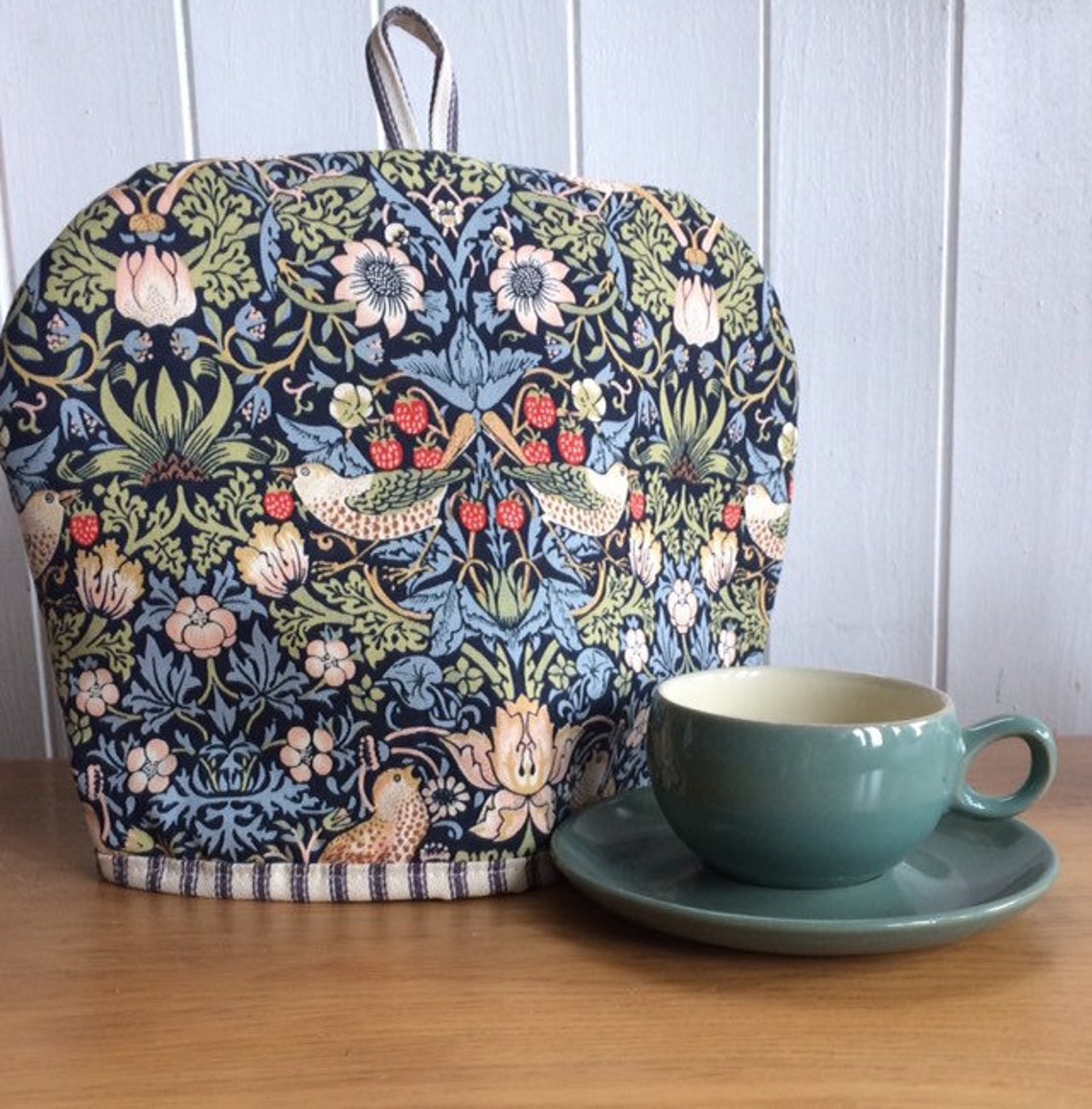 Tea Cosy William Morris Strawberry Thief 4 Cup Pot Lined Etsy