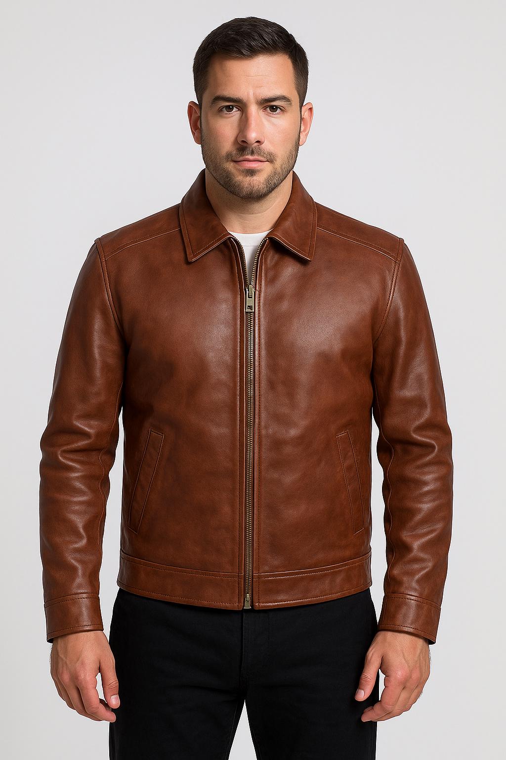 Dkny Leather Jacket - Etsy
