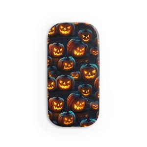 Halloween PopGrip - Spooky Pumpkin Phone Grip - Cute Halloween Phone Accessory - Gothic Fall Gift for Ghost & Horror Lovers