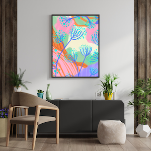 Minimalist Abstract Wall Art Print, Modern Boho Neutral Poster for Living Room Decor, Printable Digital Download for Home Interior
