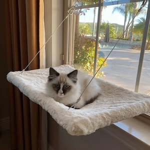 Cat Bed Window Perch With Soft Fabric, Cat Furniture, Cat House, Y4