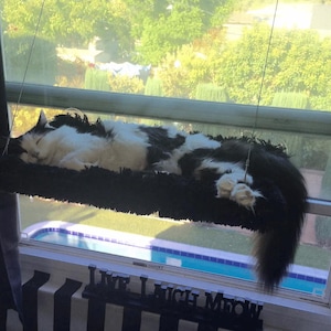 Cat Bed Window Perch With Soft Fabric, Cat Furniture, Cat House, Y5