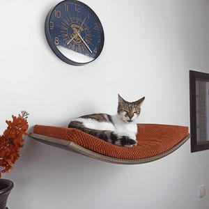 Cat Bed Wall Mounted Floating Perch Shelf With Soft Pillow, Removable and Washable Cushion, Cat Wall Furniture, Cat House, Y2