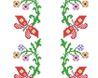 Point de croix, Broderie machine, Broderie bulgare, Shevitsa