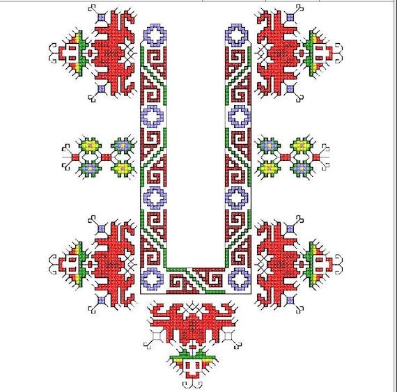 Cross stitch, Machine embroidery, Bulgarian embroidery, Shevitsa,folk embroidery