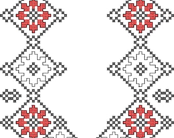 Point de croix, Broderie machine, Broderie bulgare, Shevitsa