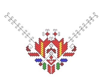 Motif de broderie machine Shevitsa folklorique bulgare