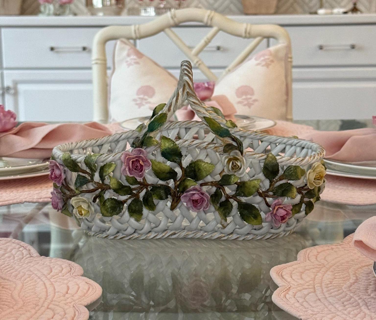 Dresden Porcelain Basket - Etsy