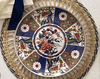 Vintage Imari Dinner Plates Set of 4, 4 Matching Sets Available