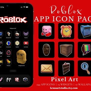 Block Avatar Game Inspired App Icons | Gamer iOS & Android Icon Set | Colorful Pixel Phone Theme | Gaming App Icons + Widgets + Wallpapers