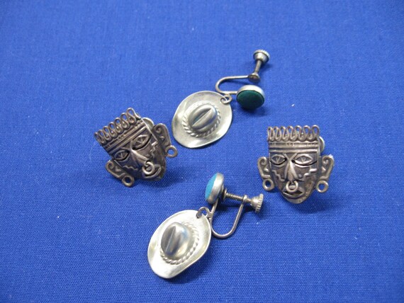 Silver earrings, 2 pair/Sale Price - image 1