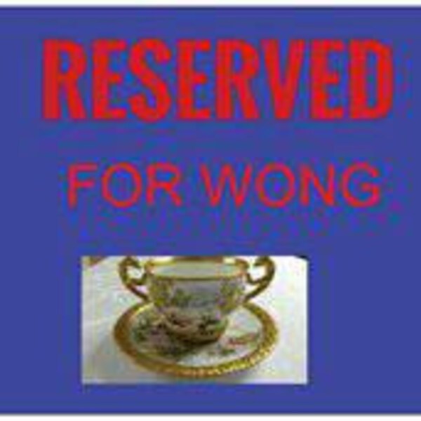 RESERVED for Wong- Limoges Tea Cup and Saucer; T&V; Hand Painted And Signed By The Artist MBL (M Blanche Lenzi) circa 1900    #DSC