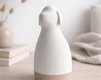 Urna per ceneri di cane personalizzata, ricordo commemorativo per animali domestici, moderni complementi d'arredo