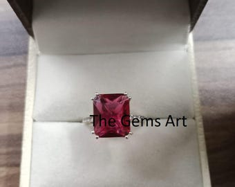Zertifizierter Rubinring für Männer und Frauen | Natürlicher Edelstein in 925 Sterling Silber gefasst