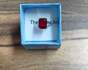 Certified Natural Ruby Ring, 925 Sterling Silver Ring
