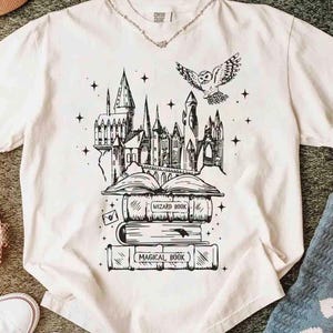 Fantasy Castle SVG PNG, Wizard Book Design, Magical Book Lover Cricut File, Enchanted Library Sublimation, Fantasy Reader PNG