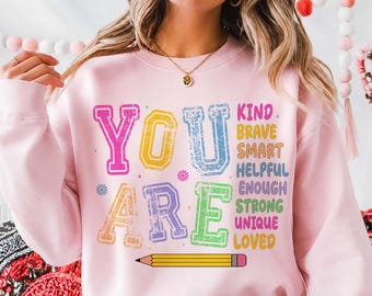 You Are PNG SVG, Positive School Affirmation Design, Classroom Motivation Graphic, Student Encouragement Digital Download