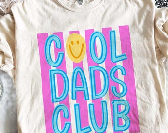 Cool Dads Club SVG PNG, Retro Dad Shirt Design, Trendy Father Svg, Cool Dad Shirt Png, Dad Life PNG, Cricut File, Sublimation File Download