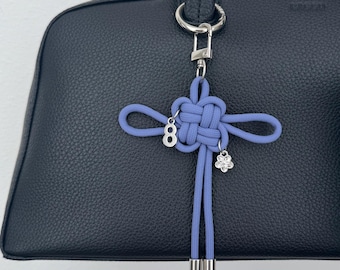 Kpop Lucky Knot Keychain | Stray Kids 0801 Inspired | Baby Size